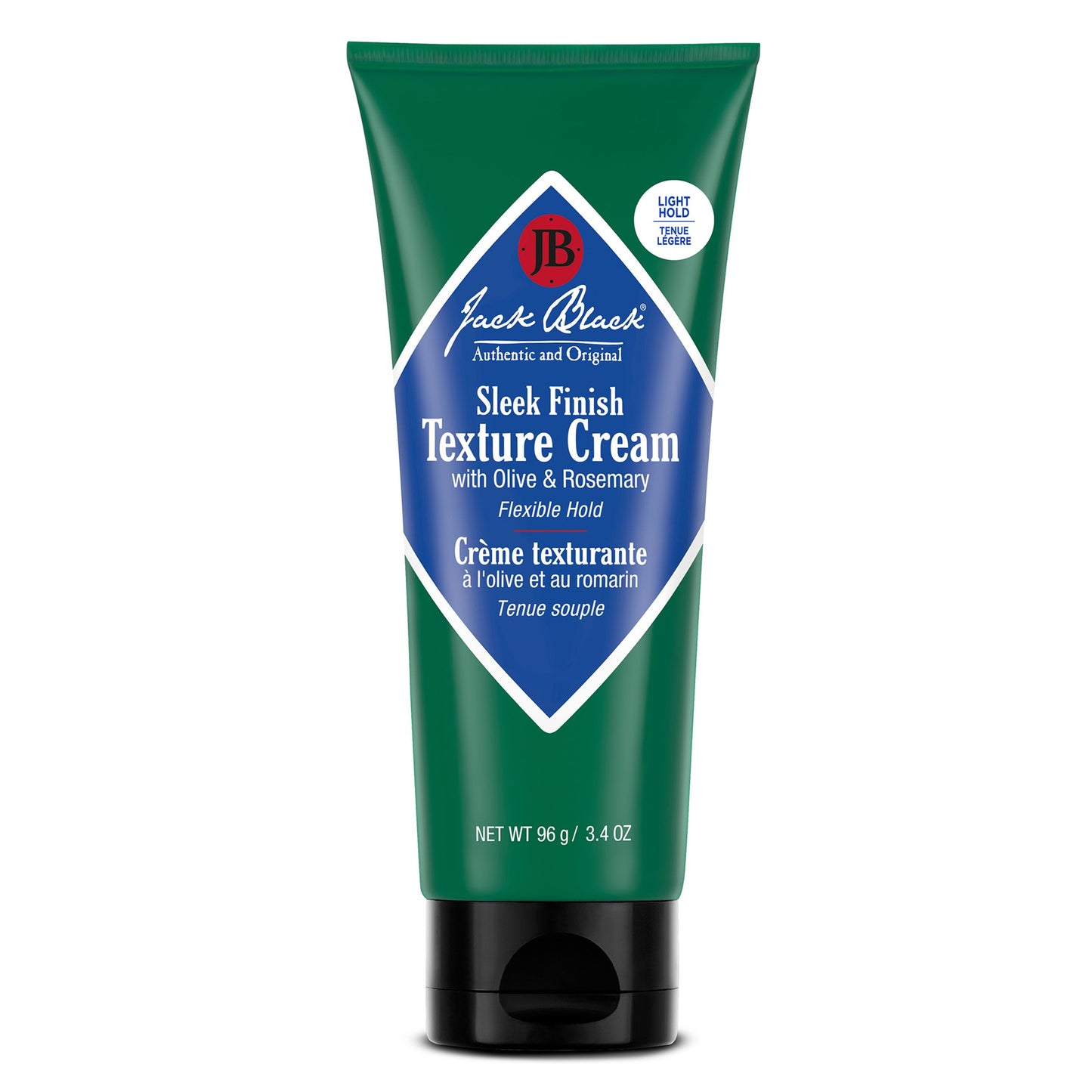 Jack Black Sleek Finish Texture Cream, 3.4 Oz. - Hair Styling Cream for Men & Women, Hair Texturizer for Dry to Normal Coarse, Thick, or Wavy Hair