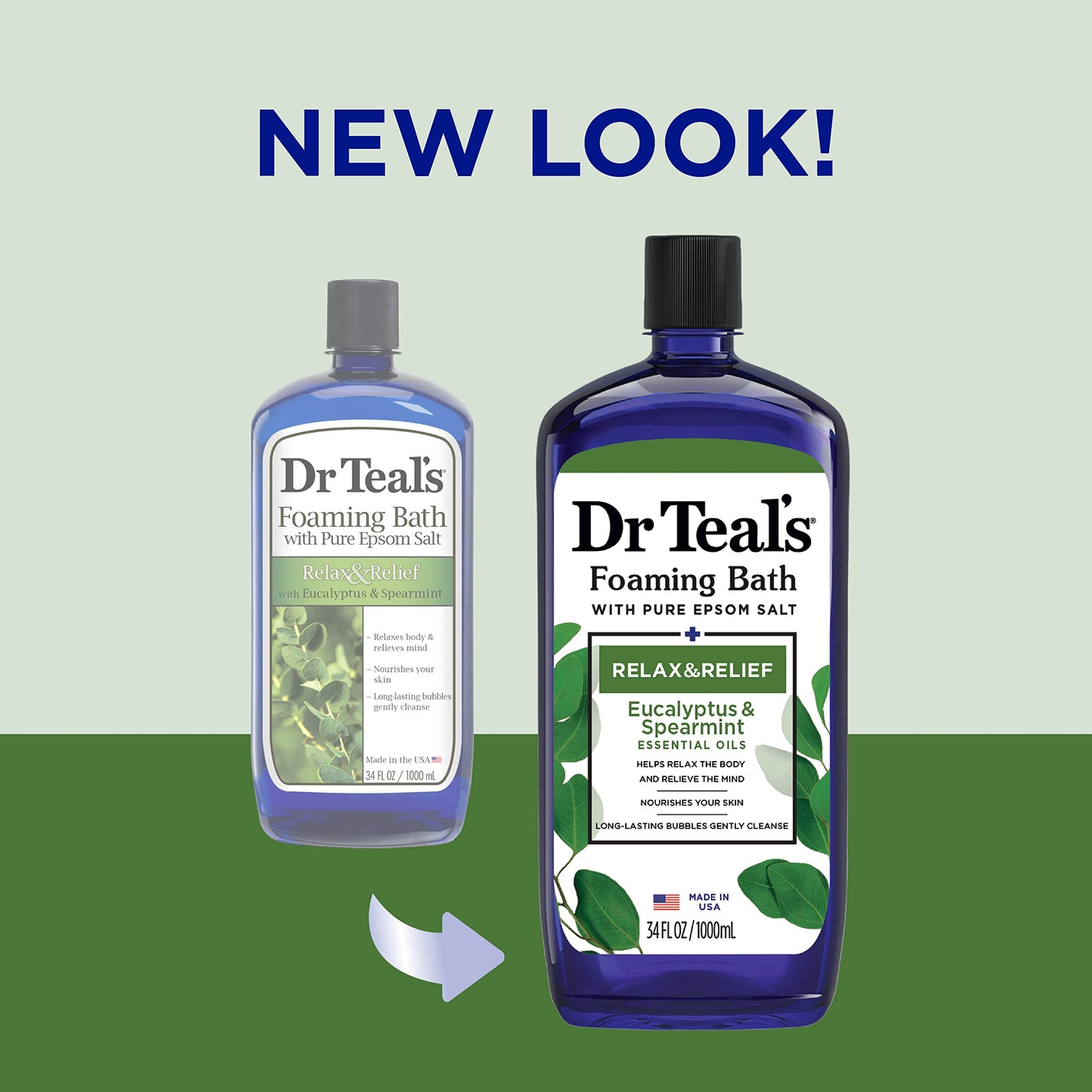 Dr Teal's Foaming Bath (Epsom Salt), Eucalyptus Spearmint, 34 Fluid Ounce Beauty and Personal Care Dr Teal's