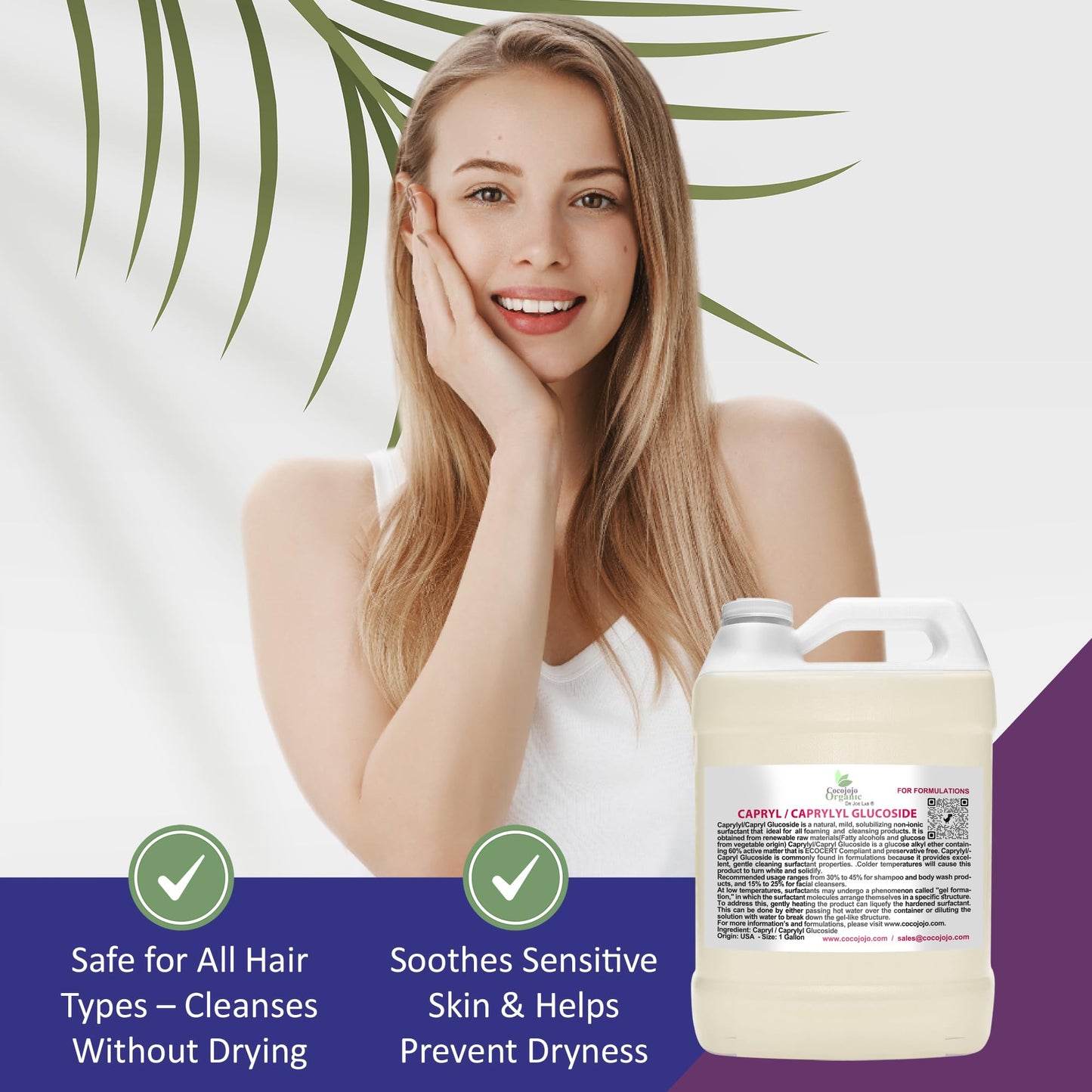 Dr Joe Lab Capryl Glucoside Liquid Surfactant - Caprylyl Natural, Plant Derived - DIY Skin Care - Shower Gels, Foaming, Body Soap, Shampoos Baby Beauty & Personal Care Dr Joe Lab