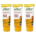 Alba Botanica Hawaiian, Island Vibe Sunscreen SPF 50, Water-Resistant (80 Minutes), 3 fl oz (Pack of 3)