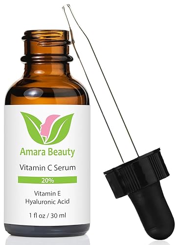 Vitamin C Serum for Face 20% with Hyaluronic Acid & Vitamin E, 1 fl. oz.