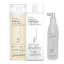 Giovanni Root 66 Max Volume Product Trio - Shampoo, Conditioner, and Root Spray for Women & Men, Moisturizing with Natural Ingredients for Damaged