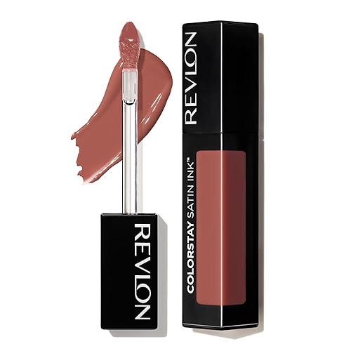Revlon ColorStay Satin Ink Liquid Lipstick, Longwear Rich Lip Colors, Formulated with Black Currant Seed Oil, 006 Eyes on You, 0.17 fl oz