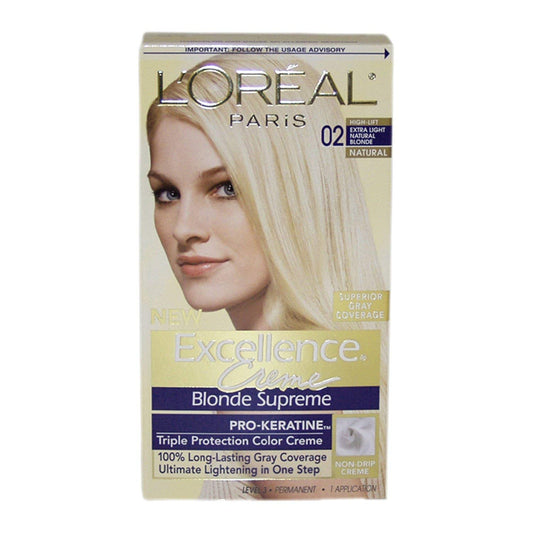 L’Oreal ParisExcellence Creme Blonde Supreme - 02 Extra Light Natural Blonde (Natural) 1 Each ( Pack of 4)