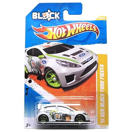 Hot Wheels 2011 11 Ken Block Ford Fiesta White #40/244 1:64 Scale Collectible Die Cast Car