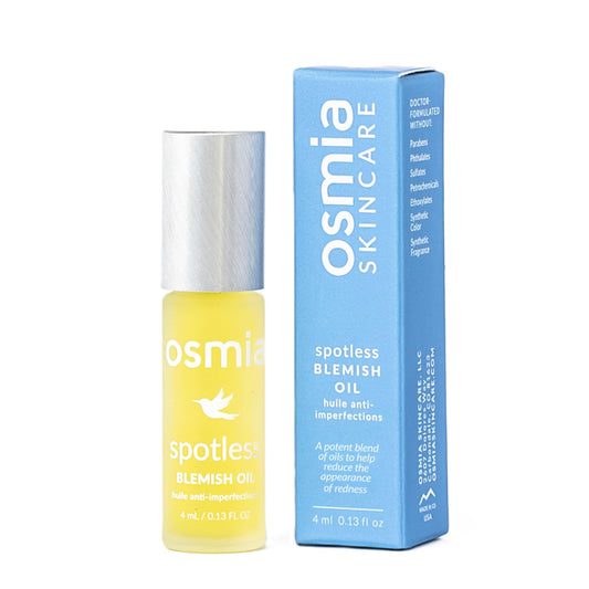 Osmia Skincare - Natural Spotless Blemish Facial Oil | Evening Primrose, Lavender, Cajeput, + Lemon Oils | Clarify, Cleanse | Clean Beauty