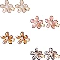 Crystal Hair Clips Small Pearl Hairpins Textention Fashion Hair Barrettes Decorative Bling Hair Accessories for Women Ladies
