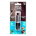 RED by Kiss Quick Cover Root Touch Up Stick, Water-Resistant Temporary Gray Hair Concealer with Brush for Roots and Beard, Long-Lasting Coverage, Easy