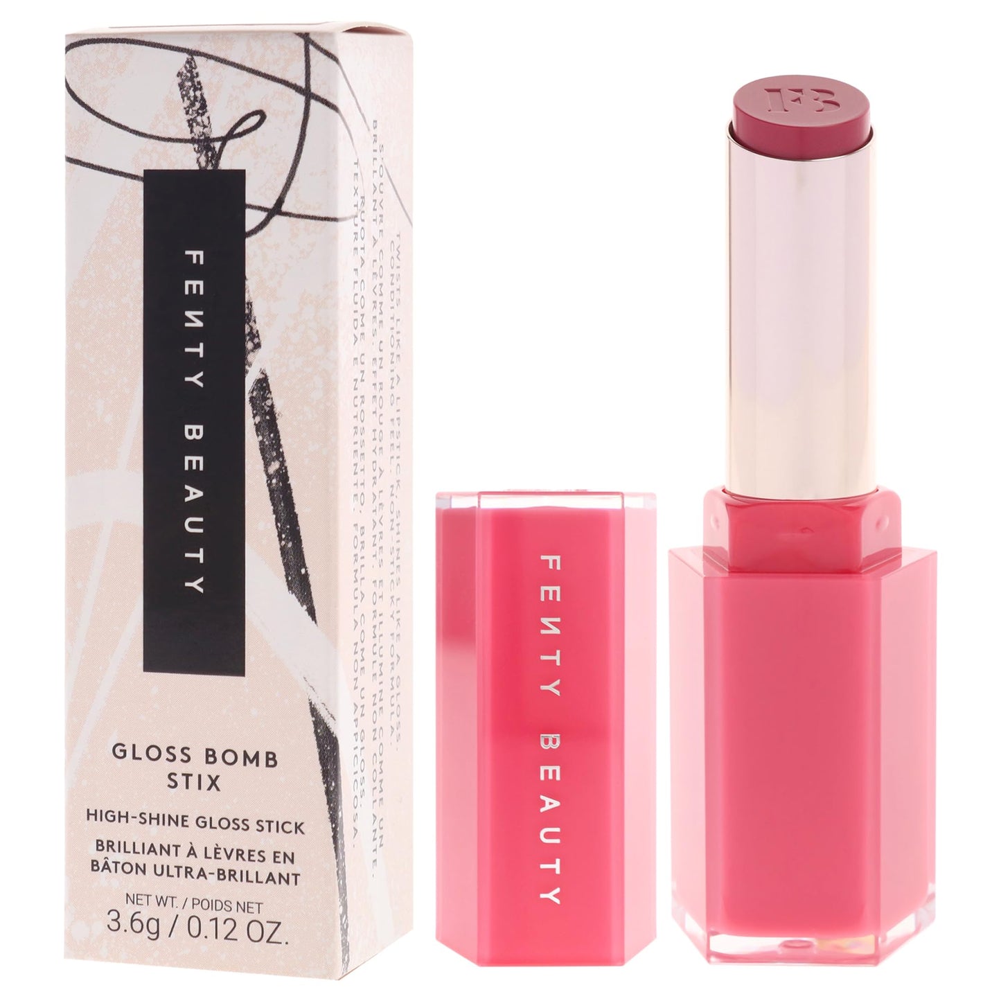 Gloss Bomb Stix High Shine Gloss - 05 High Biscus by Fenty Beauty for Women - 0.12 oz Lipstick