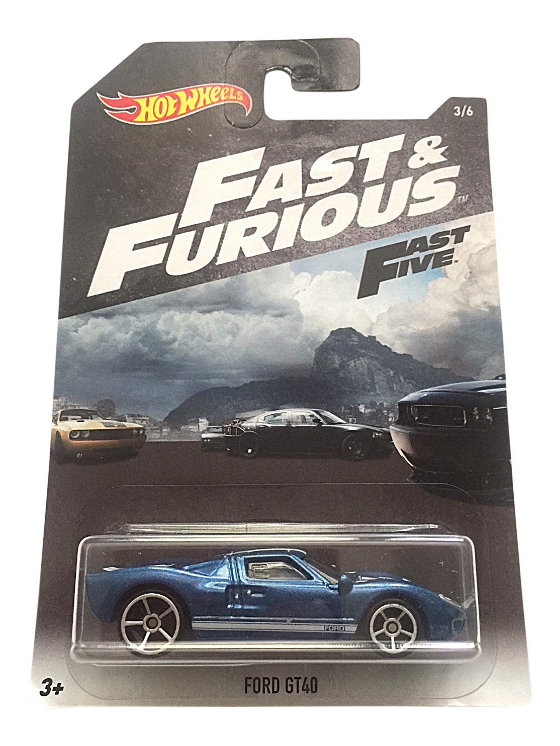 Hot Wheels Fast & Furious Bundle of 6 Cars from Fast & Furious, 2 Fast 2 Furious, Fast 5, The Fate of The Furious Movies