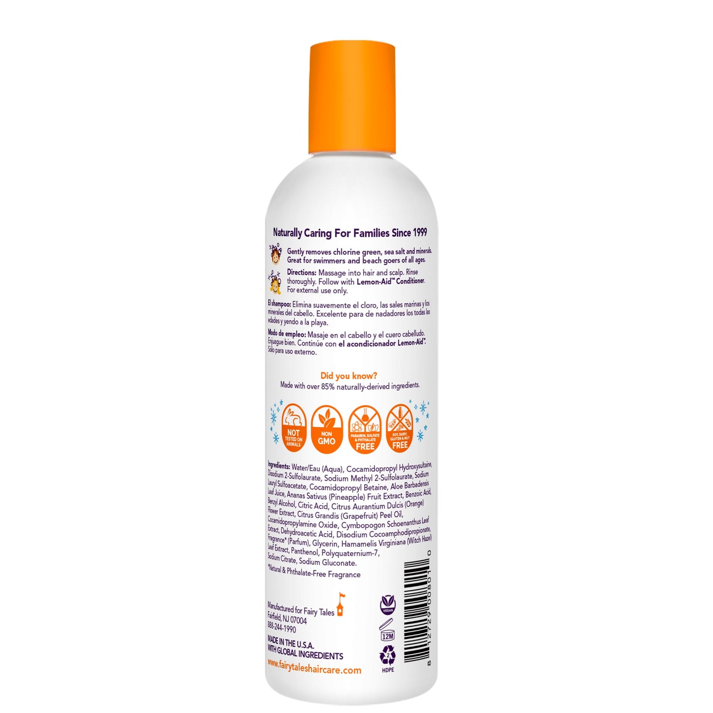 Fairy Tales Swim Shampoo for Kids - 12 oz | Made with Natural Ingredients in the USA | Chlorine Removal Swimmer Shampoo for Kids | No Parabens