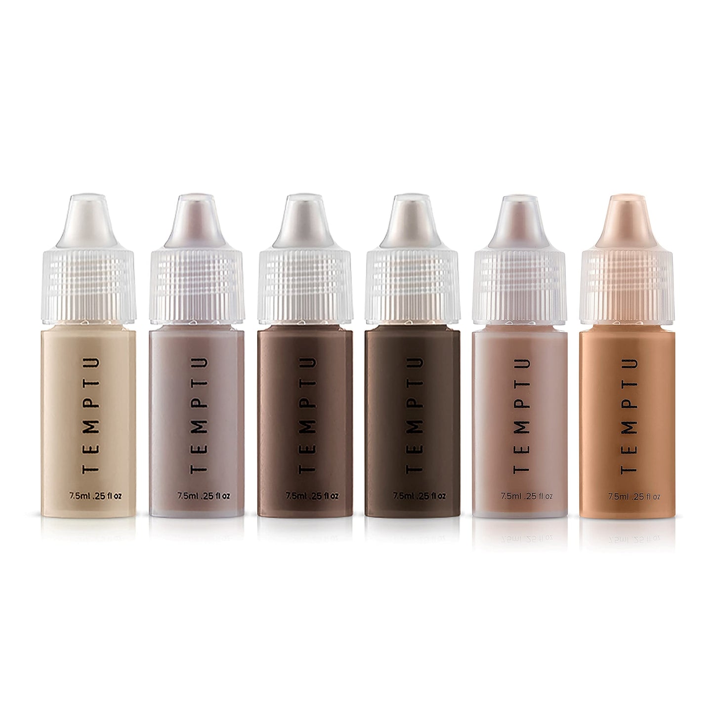 TEMPTU S/B Silicone-Based Contour & Bronze Starter Set For Sculpting, Contouring & Adding Dimension To The Face | Includes 6 Shades , 1 Count (Pack