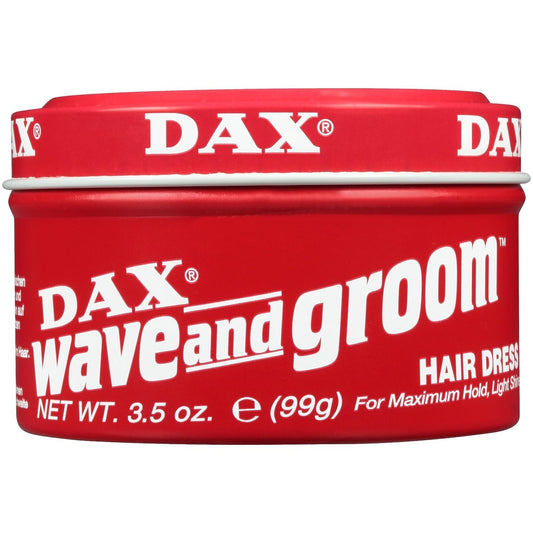 Dax Wave & Groom Hair Dress 3.5 Ounce Jar (103ml) (3 Pack)