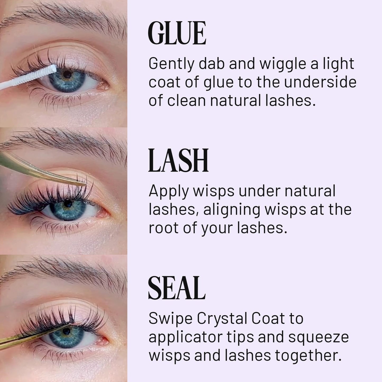 Lilac St - Eternal Bond (Black) - Lash Cluster Glue - Mini Mascara Wand Applicator - Strong & Flexible Hold - Waterproof - Sensitive Eyes Safe Beauty and Personal Care Lilac St.