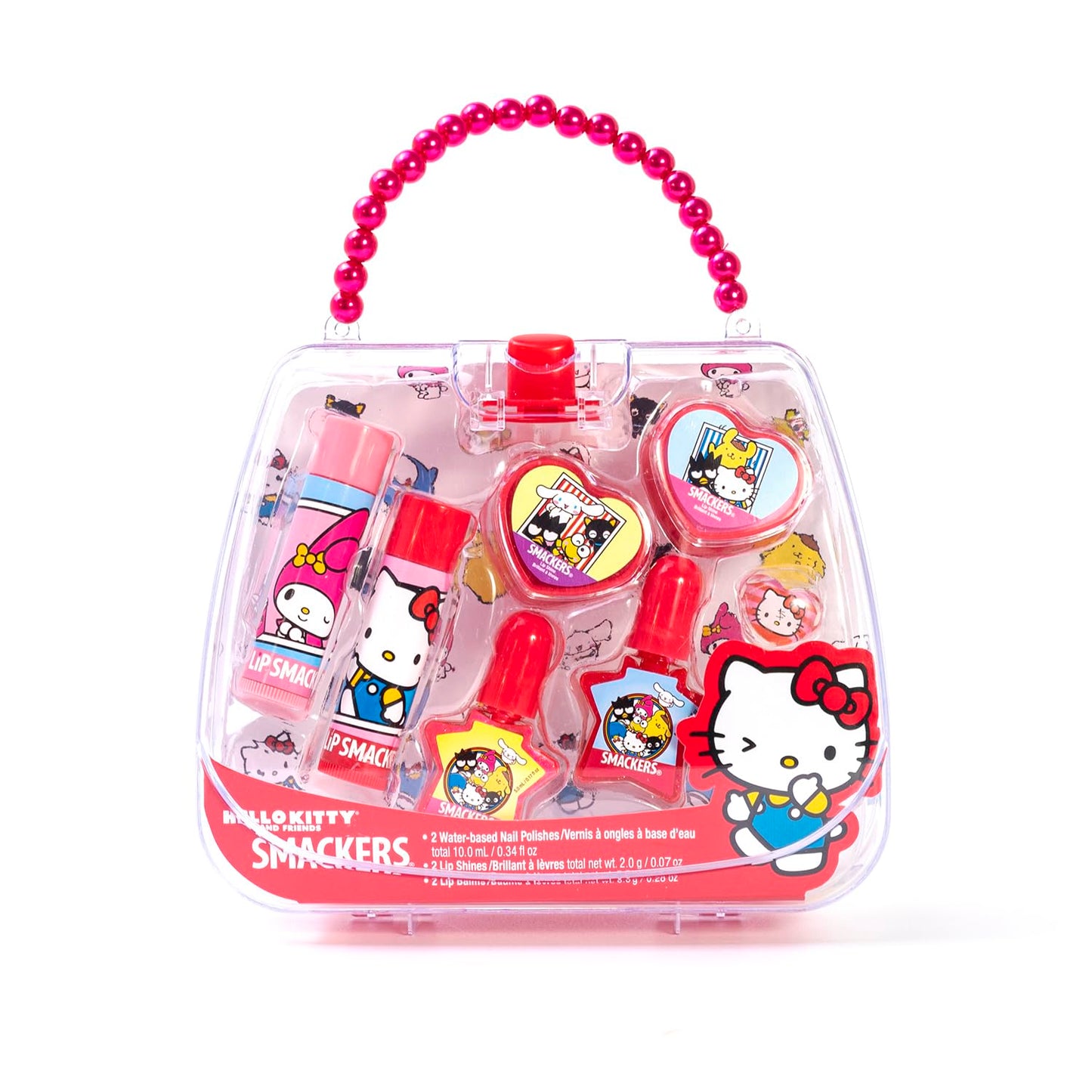 Lip Smacker Glam It Up Makeup Bag, Moisturizing Lip Balms, Colorful Nail Polishes, Hair Accessories, Convenient Travel Tote Bag, Perfect Holiday Beauty and Personal Care Lip Smacker Default Title