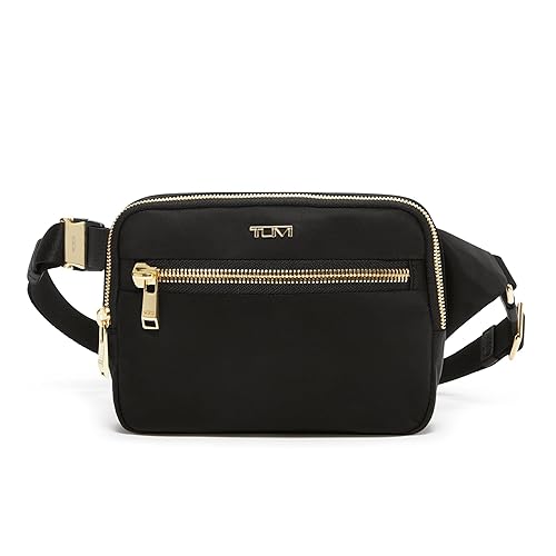 TUMI - Voyageur Sedona Crossbody Sling Bag - Nylon Crossbody Purse for Business & Travel - Stylish Women's Crossbody Bag - Black & Gold