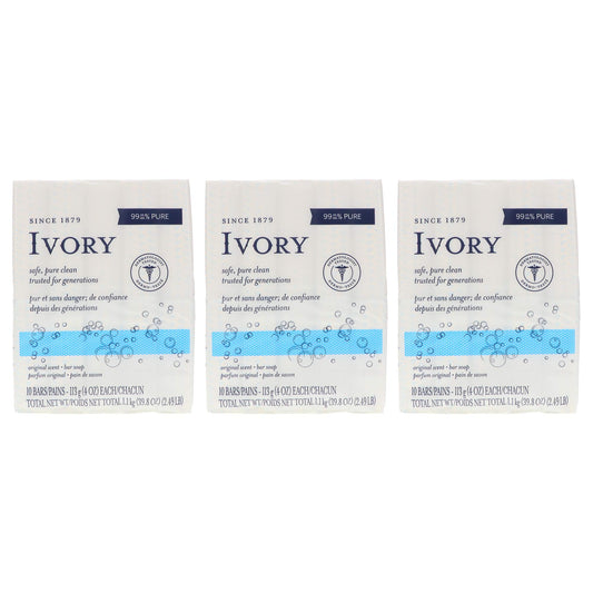 Ivory Soap, Original 4 oz Bars 10 ea (Pack of 3) Beauty & Personal Care Ivory