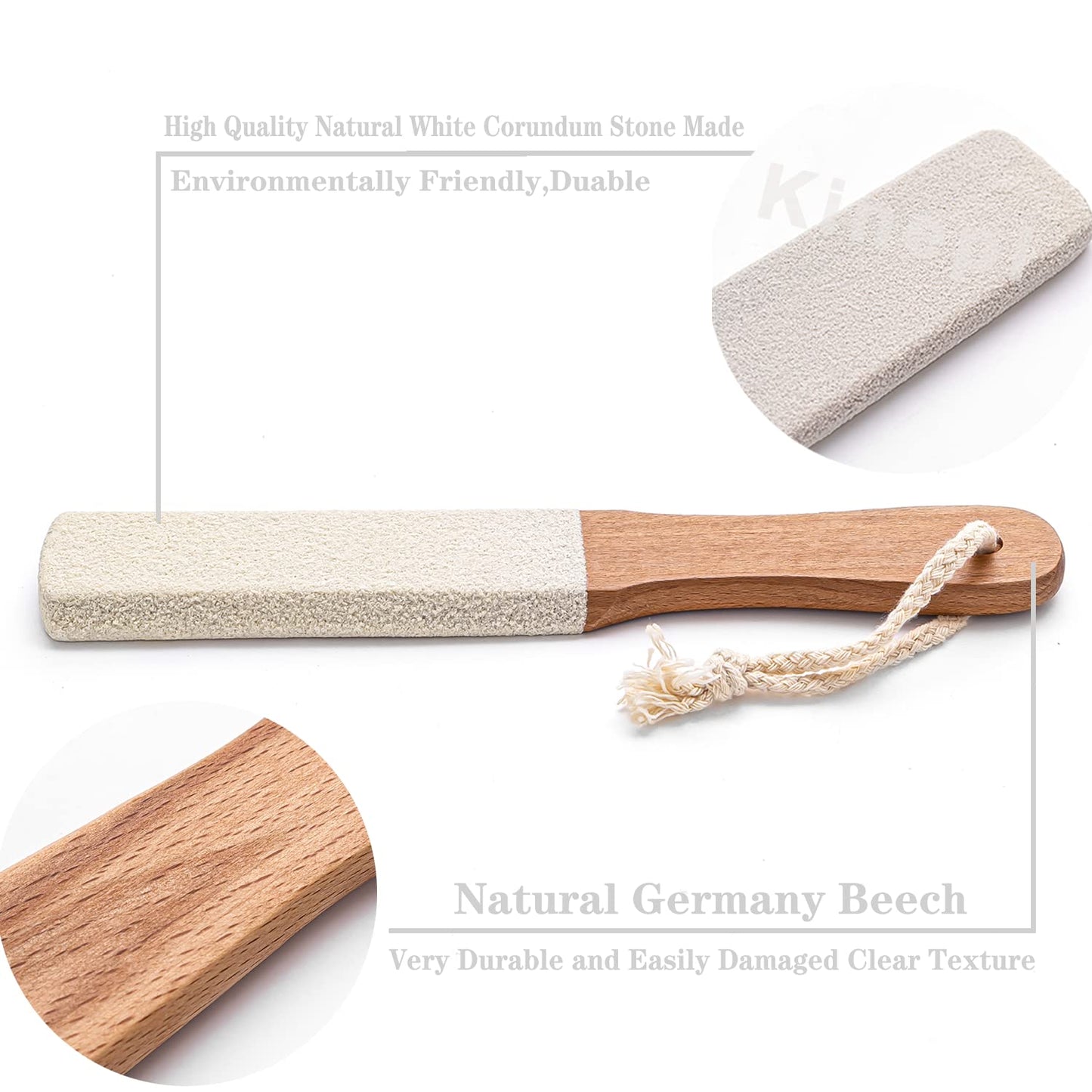 Kinepi Callus Remover Foot Scrubber Colossal Foot File Foot Care and Foot Exfoliator Foot Rasp Pedicure Tools Pumice Stone for Feet,Remove Corn Hard