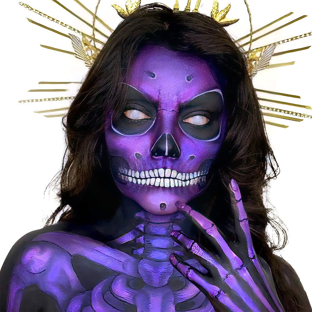 Body Paint for Halloween - 3.38 oz. (1 Pc.) - Vibrant & Easy-to-Apply Costume Makeup, Perfect for Props and Parties, Purple