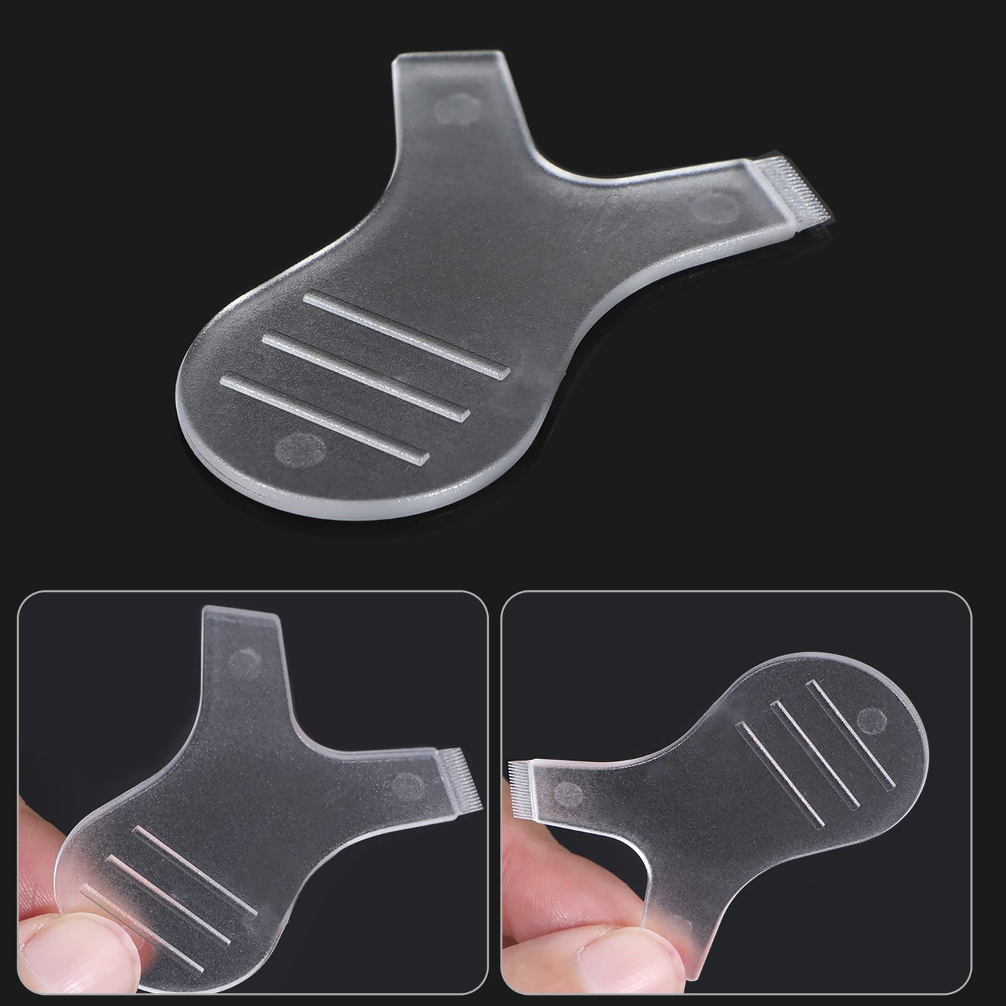 Yaomiao 30 Pcs Y Lash Lift Tool Y Shape Lash Lift Brush Silicone Eyelash Separator Tool Perm Brush for Eyelash Extension Makeup Supplies(Clear Color)
