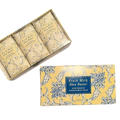 Greenwich Bay - Botanical Shea Butter Bar Gift Set - Fresh Milk Shea Butter, Yellow