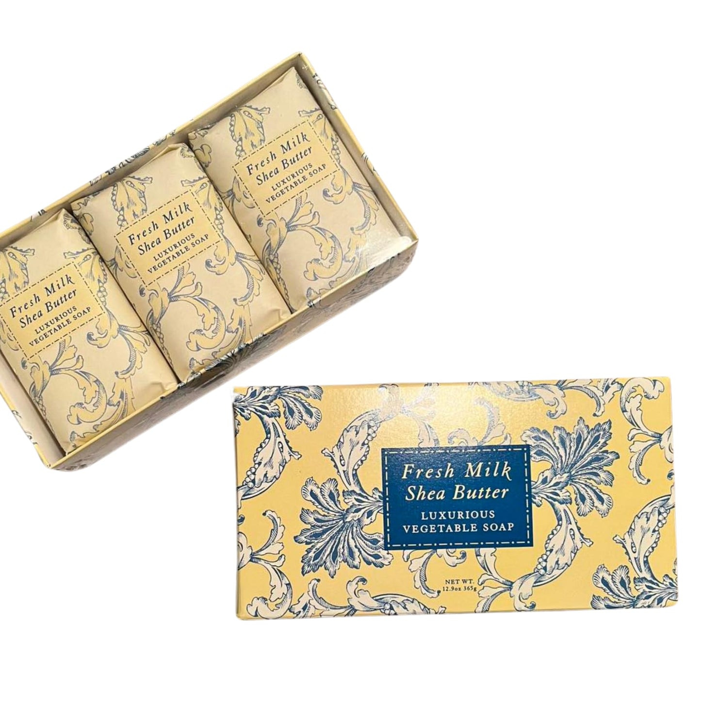 Greenwich Bay - Botanical Shea Butter Bar Gift Set - Fresh Milk Shea Butter, Yellow