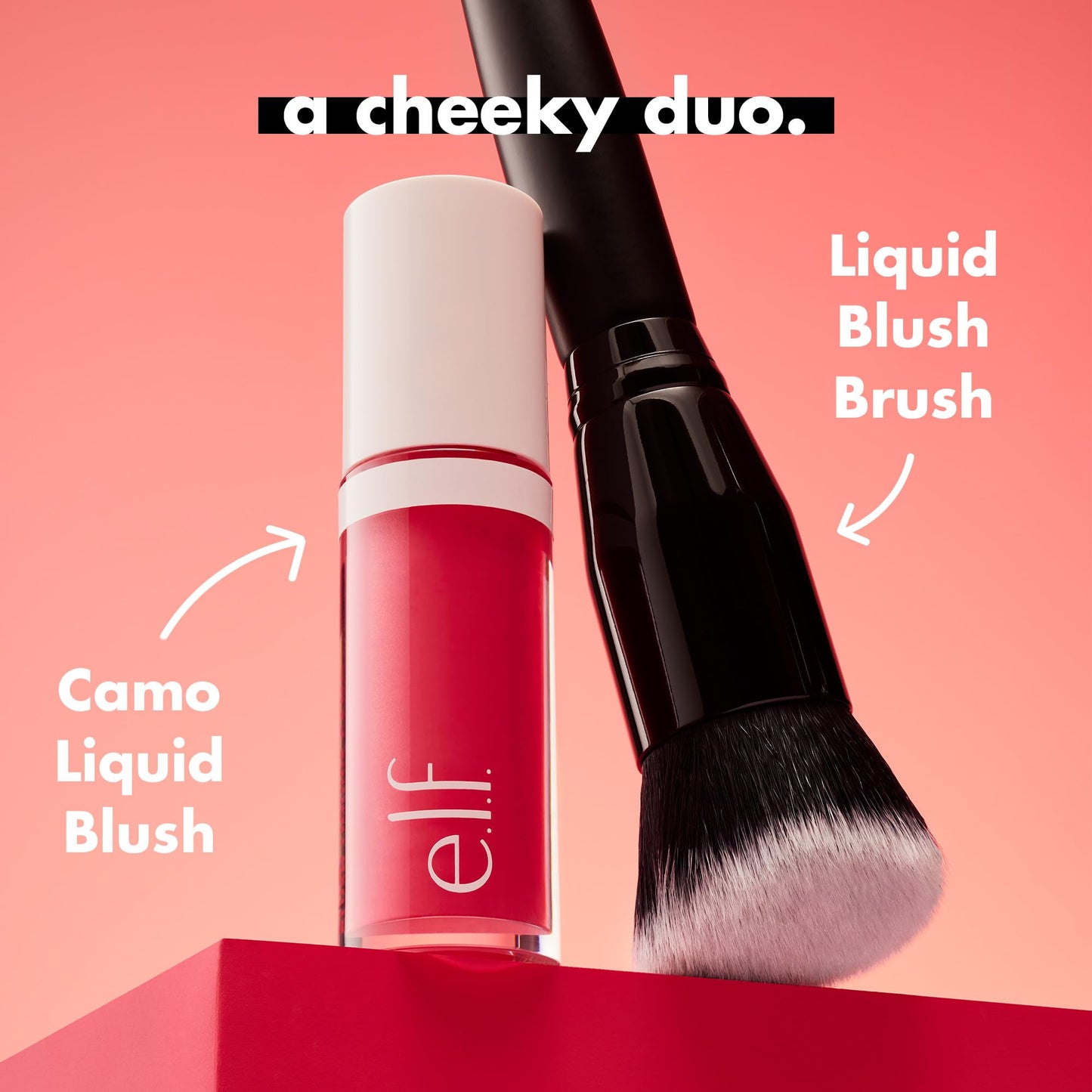 e.l.f. Camo Liquid Blush Brush, Angled Blush Brush Ideal For Applying & Blending Colors On Cheeks, Soft, Dense Bristles, Vegan & Cruelty-free Beauty and Personal Care e.l.f.