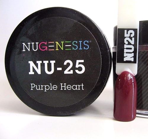 NuGenesis Nail Dipping Powder Color 1.5oz/43g Jar - (NU25 PURPLE HEART) Beauty & Personal Care Nugenesis