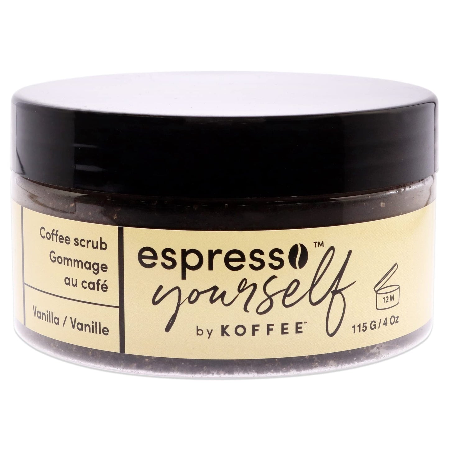 Koffee Beauty Vanilla Coffee Scrub - Exfoliating Body And Face Scrub - Polish And Smooth Skin With Ease - Invigorate Senses With Vanilla Fragrance