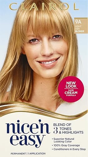 Clairol Nice 'n Easy Permanent Hair Color, [9A] Light Ash Blonde 1 ea