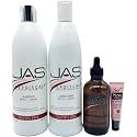 JAS Systems Nettle + Ginseng 16 Oz Shampoo, 16 Oz Conditioner & 4 Oz Leave-in Treatment 'Free Starry Sexy Kiss Lip Plumping 10 Ml' for Unisex Adults