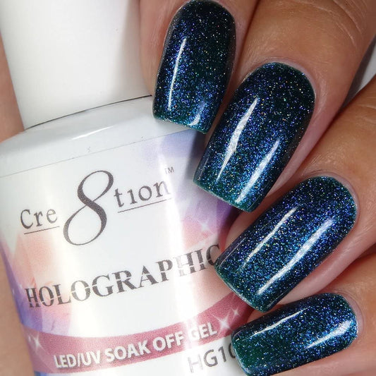 [HG10] Cre8tion - Holographic Collection Soak Off Gel [Easy Application] LED/UV Cured 15mL / 0.5 fl oz Beauty & Personal Care Cre8tion