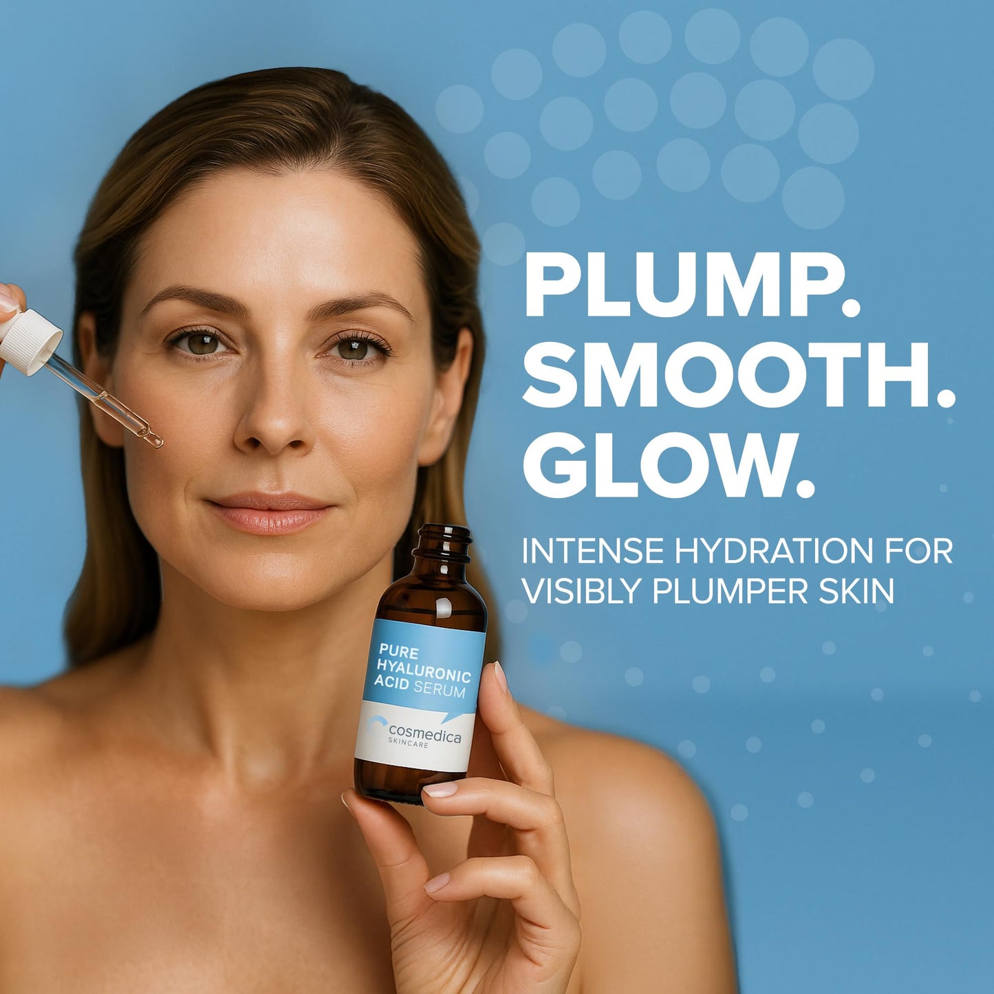 Hyaluronic Acid Serum with Vitamin B5 - Intense Hydration, Anti-Aging, Non-Greasy, Paraben Free, Face Serum - 2 oz