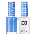 DND Gel Polish Set, Blue Collection, UV Gel Polish and Air Dry Nail Lacquer, Matching Chip-Free Polish Duo, 671 Blue Hawaiian, 0.5 Fl Oz