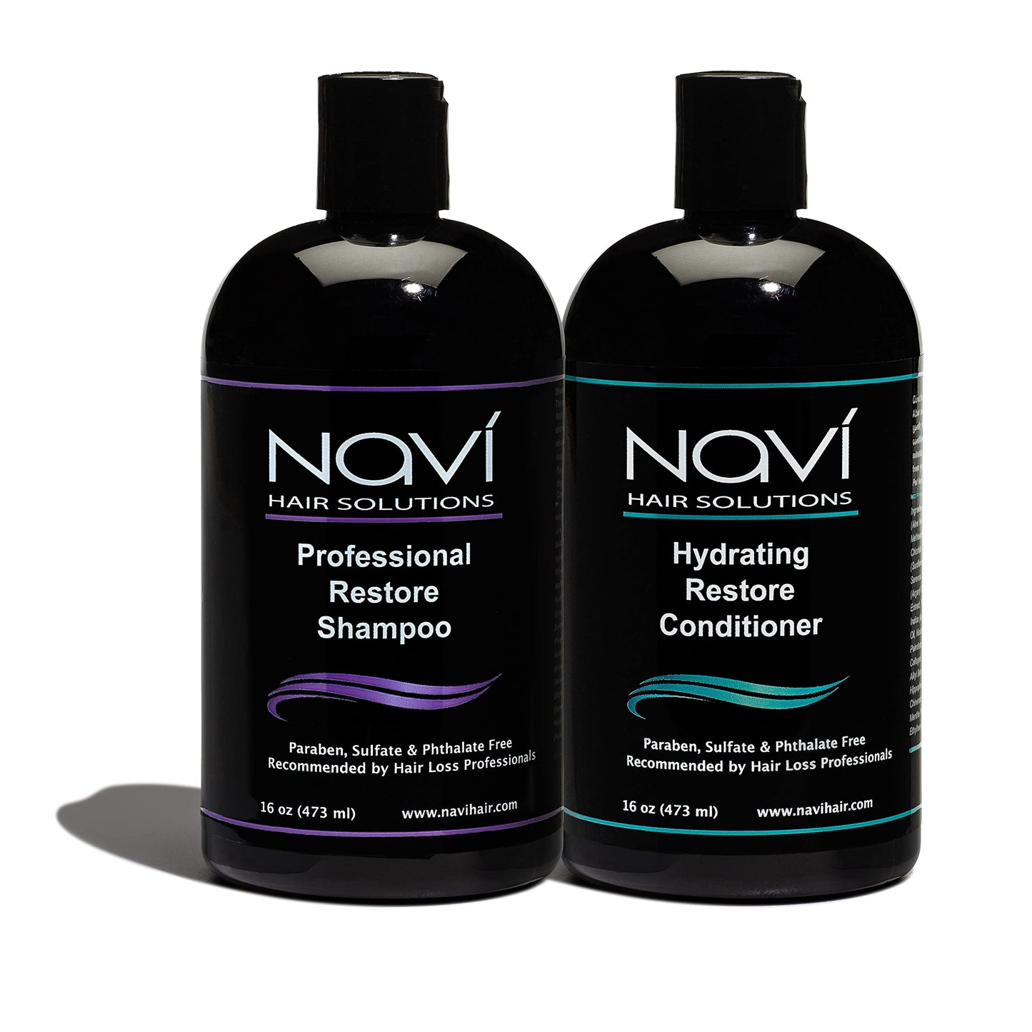 Navi Professional Hair Growth Shampoo and Conditioner Set, DHT Blocker for Thinning Hair and Hair Loss, Sulfate Free and Safe for Color Treated Hair