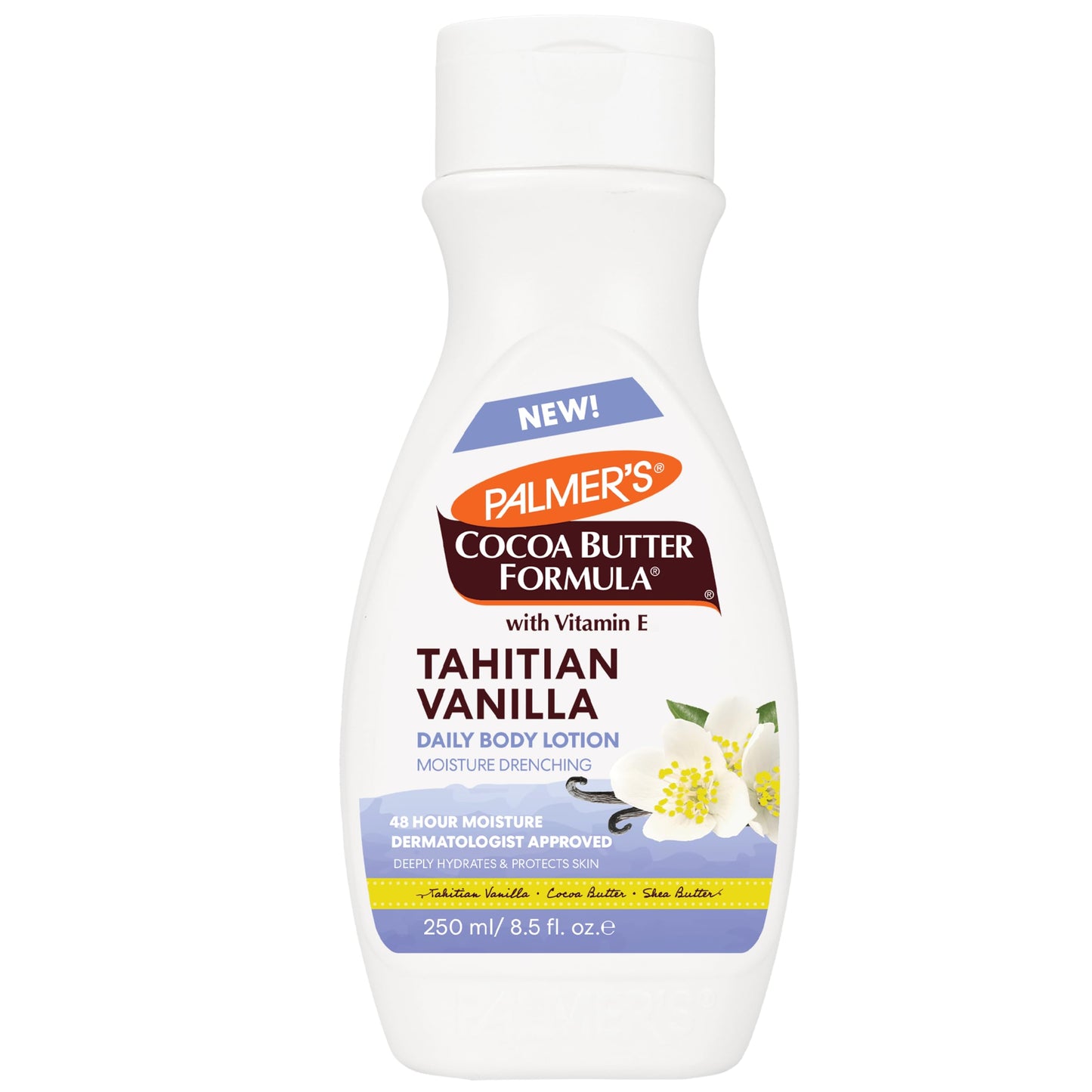 Palmer's Cocoa Butter Formula Tahitian Vanilla Body Lotion, 8.5 Oz, Daily Moisturizing Lotion for Dry Skin with Shea Butter & Vitamin E, Hydrates