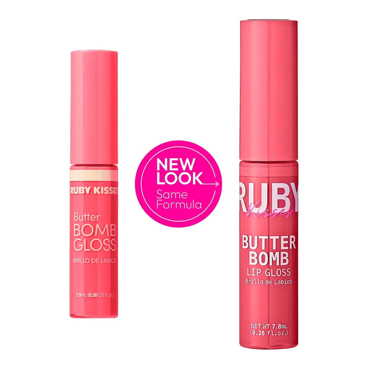 Ruby Kisses Butter Bomb Lip Gloss, High-Shine Non-Sticky Hydrating Plumping