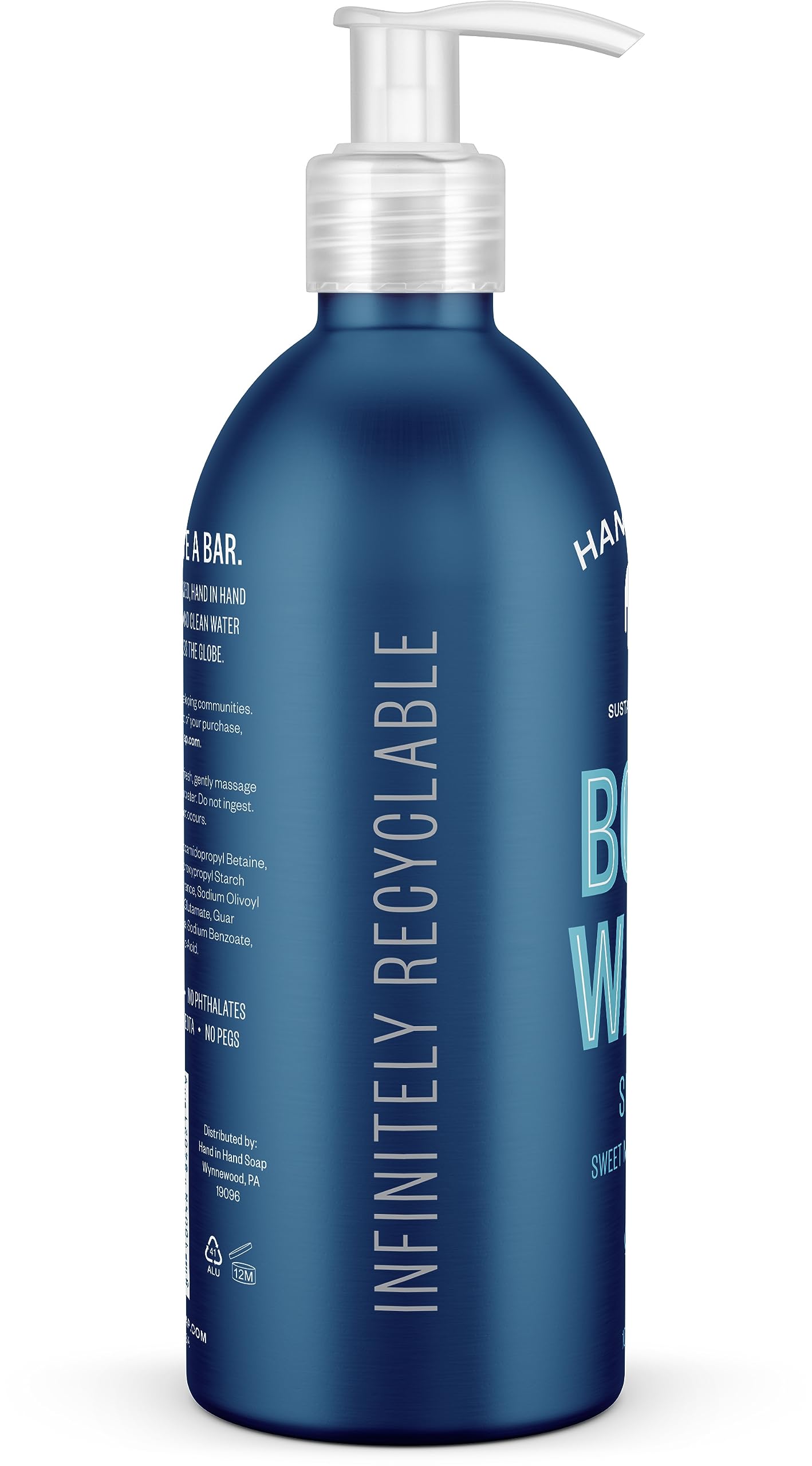 Hand in Hand, Body Wash Sea Salt, 10 Fl Oz