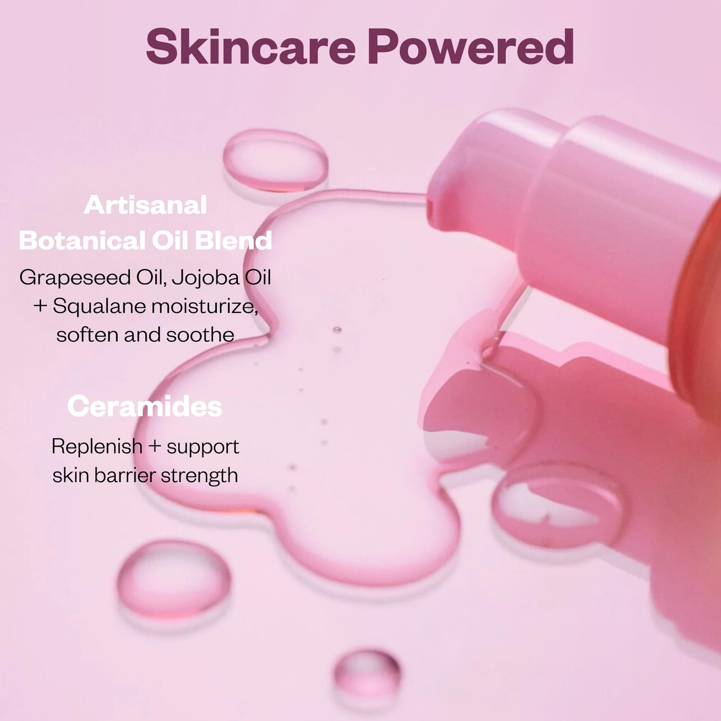 Kosas Plump + Juicy Cushiony Calm Botanical Cleansing Oil - Hydrating Makeup Remover for Sensitive Skin, Non-Greasy Oil Cleanser with Ceramides