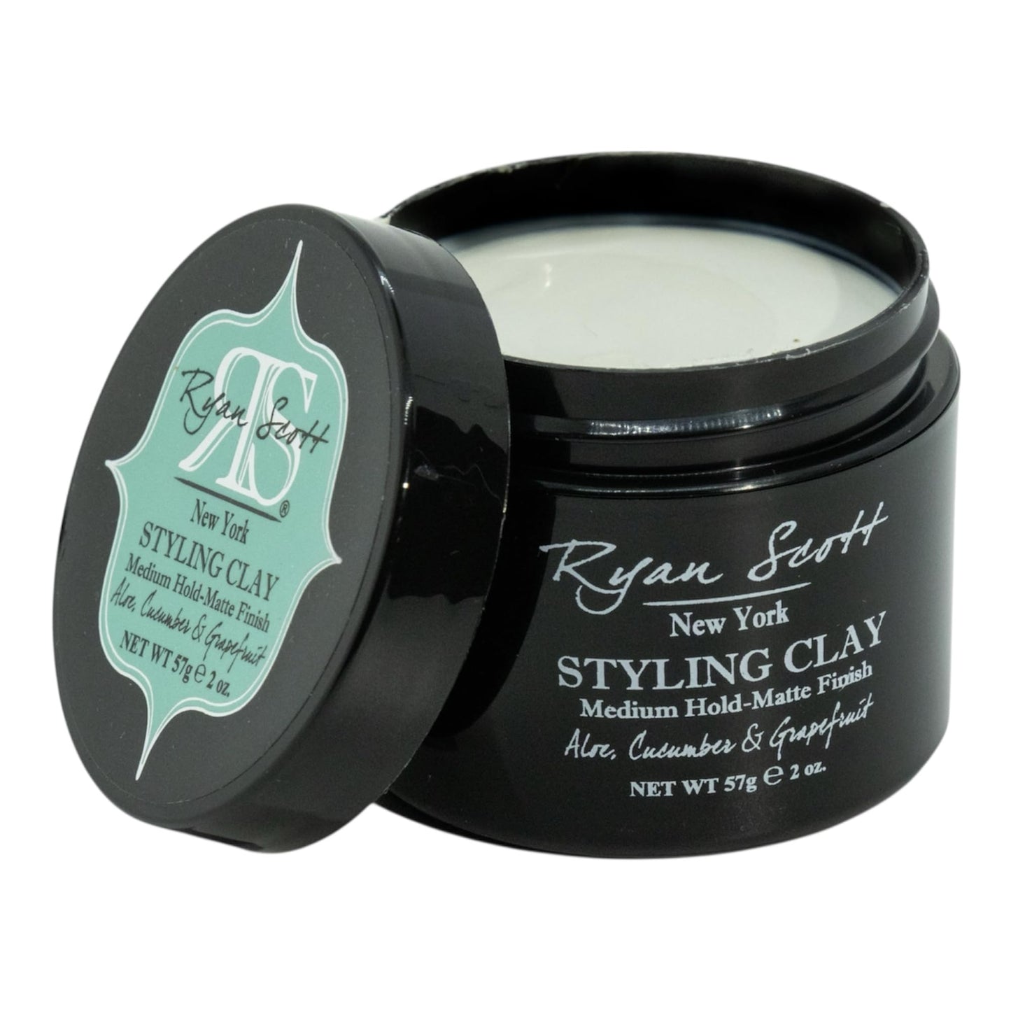 Ryan Scott Styling Clay - Medium Hold with a Matte Finish. Aloe, Cucumber, & Grapefruit Fragrance.