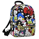 Fast Forward Hello Kitty With Bows All Over print 10"" Mini Deluxe Backpack with 1 Front pocket (Friends), Small