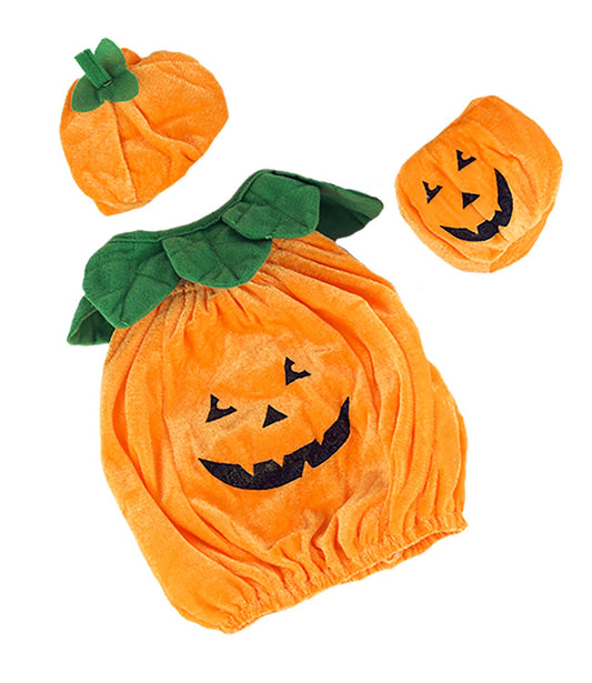 Pumpkin Jack-O-Lantern Outfit Teddy Bear Clothes Outfit Fits Most 14"-18" Build-A-Bear and Make Your Own Stuffed Animals