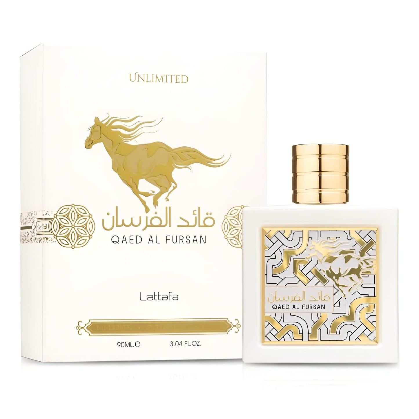 Lattafa Qaed Al Fursan Unlimited for Unisex Eau de Parfum Spray, 3.04 Ounce / 90 ml