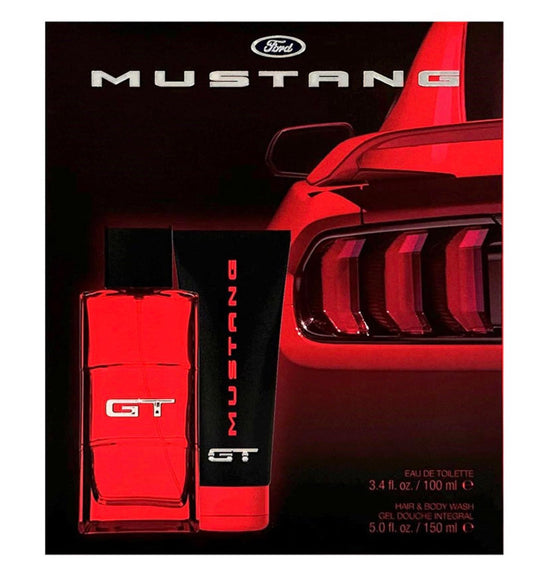 Mustang Ford GT Men’s EDT 3.4 Oz + Hair & Body Wash 5 Fl Oz Beauty & Personal Care Mustang