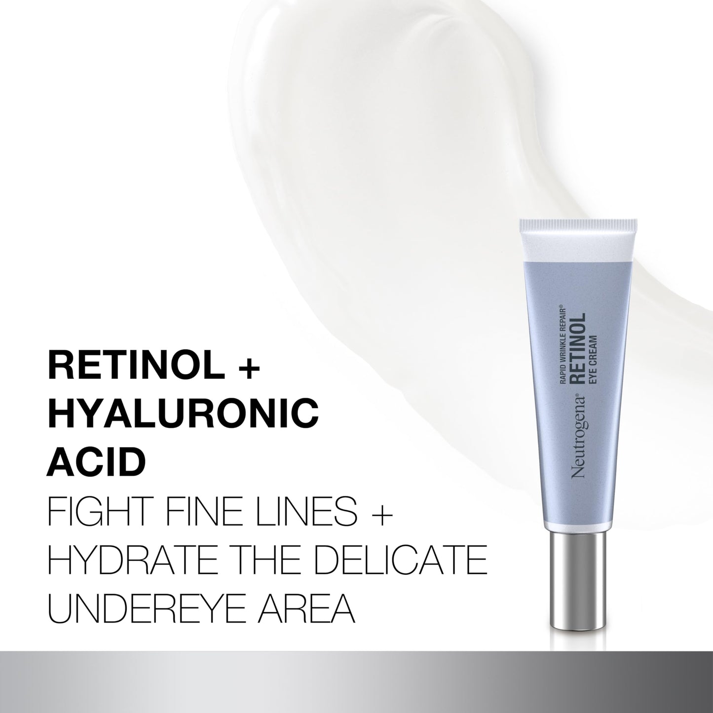 Neutrogena Rapid Wrinkle Repair Retinol Eye Cream for Dark Circles, Daily Anti-Aging Under Eye Cream with Retinol & Hyaluronic Acid to Fight Fine
