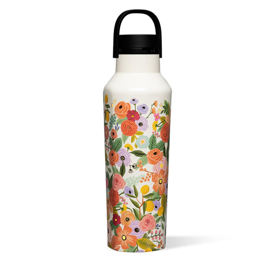Corkcicle x Rifle Paper Sport Canteen - Keeps Drinks Cold 25 Hours - Stainless Steel - Triple-Insulated - Spill-Proof - Gift for Mom - Great…