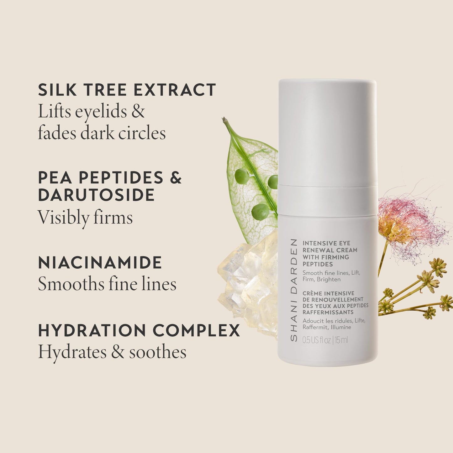 SHANI DARDEN Intensive Eye Renewal Cream, Hydrating Under Eye Cream for Dark Circles, Fine Lines, Wrinkles & Crows Feet with Niacinamide, Shea Butter