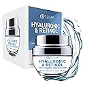 Clear Beauty Hyaluronic & Retinol Face Moisturizer - Hydrating Day Cream For Dry & Mature Skin - Reduces Fine Lines, Firms & Softens Texture