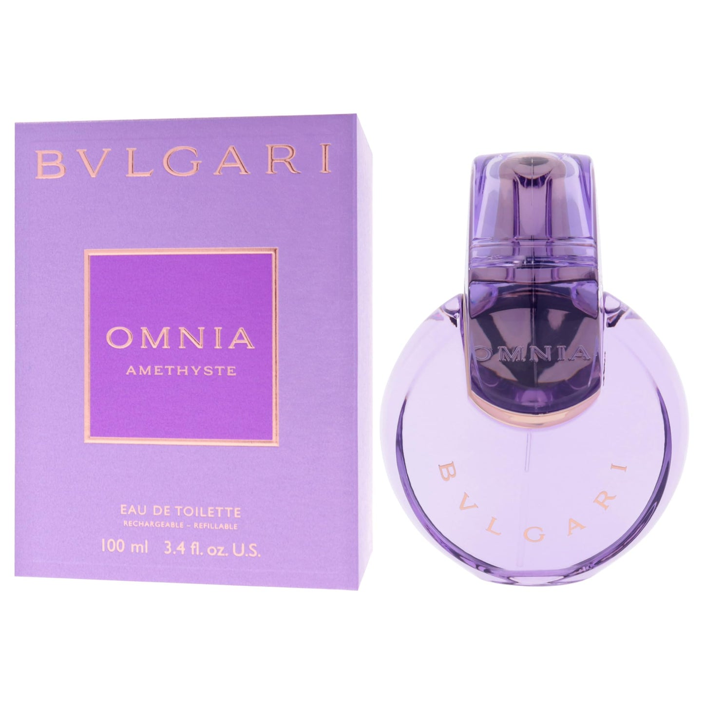 Bvlgari Omnia Amethyste by Bvlgari for Women - 3.4 oz EDT Spray (Refillable)