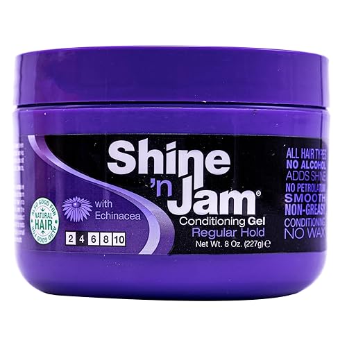 Ampro Shine 'n Jam Conditioning Gel, Regular Hold, 8 oz (Pack of 6)